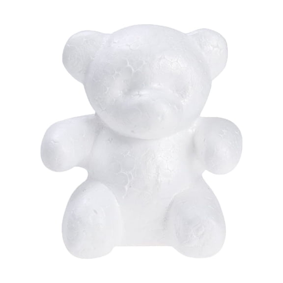 Minkissy 2-Pack White Bear Figurines for Animal Crafts and Home Decoration Accessories