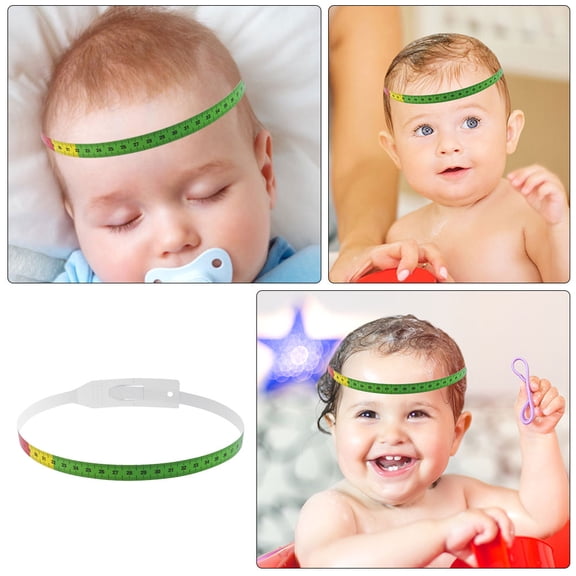 Minkissy 2Pcs Head Circumference Measuring Tool Multi Flexible Polypropylene Parents