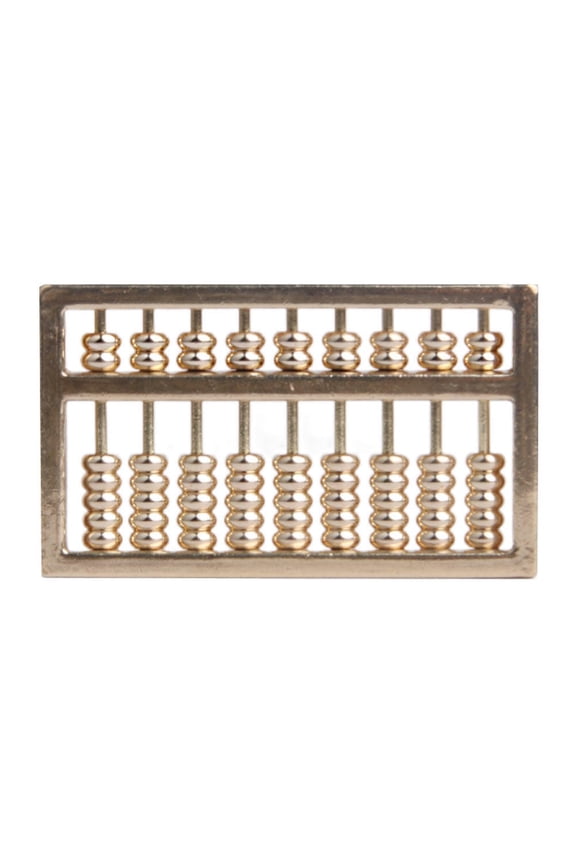 2Pcs Mini Abacus Keychain Brass Key Holder Vintage Elegance Charm For Everyday Use