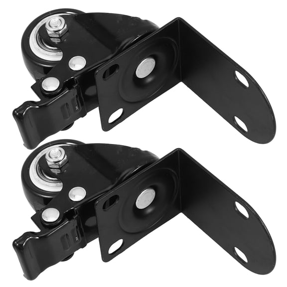 Minkissy Set of 2 Polyurethane Swivel Casters Wheels for Tool Cart, Easy to Install, and Quiet
