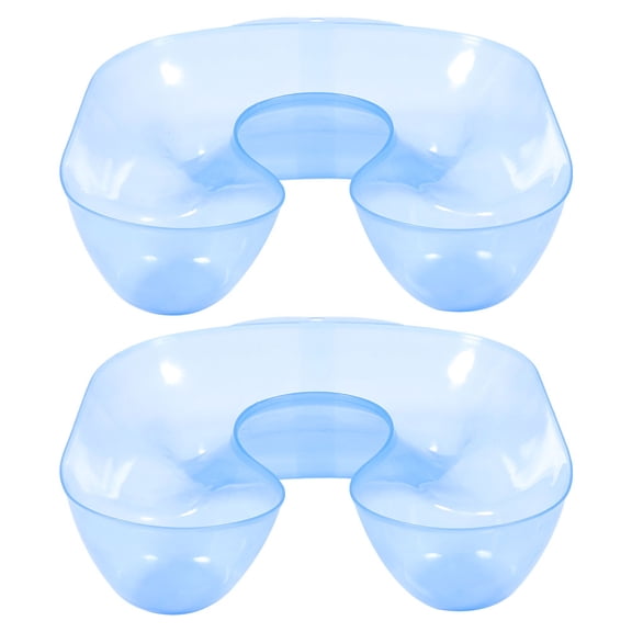 Minkissy 2Pcs Portable Shampoo Bowls Hair Washing Basins Comfortable Stable for Barber Use
