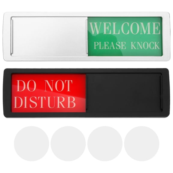 Minkissy 2Pcs Privacy Do Not Disturb Sign For Office Status Sign For Door 17.80X5.20X0.70cm