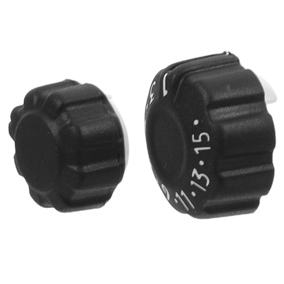 Minkissy Replacement Radio Knobs Black Antislip Design Easy Installation 2Pcs