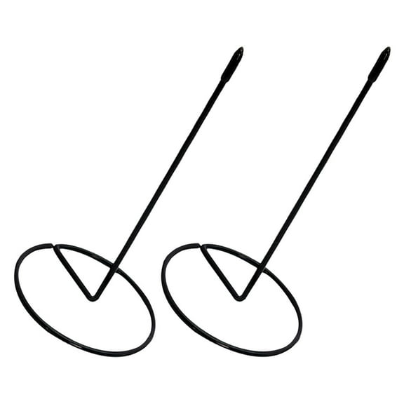 Minkissy 2Pcs Restaurant Ticket Holder Black Stainless Steel for Office Workers