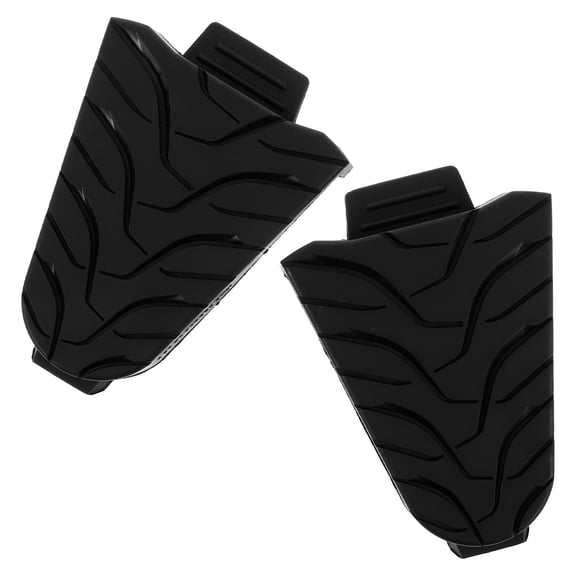 Minkissy 2Pcs Road Cycling Cleat Cover Black Highstrength Durable Antislip Easy Install Pedal Protector