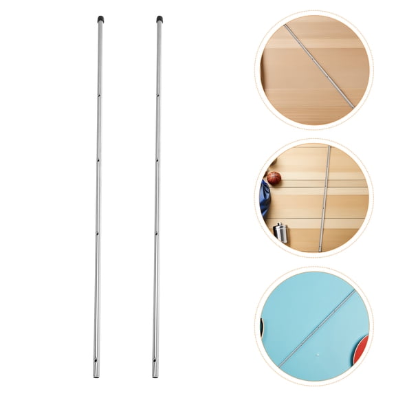 Minkissy 2Pcs Stainless Steel Foosball Replacement Rods for Desk Soccer Tables with Smooth Control