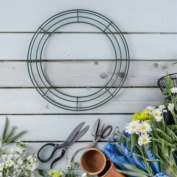 Minkissy 2Pcs Green Wreath Supplies for Floral Arrangements, Event Planning, Party Decorations and Home Decor