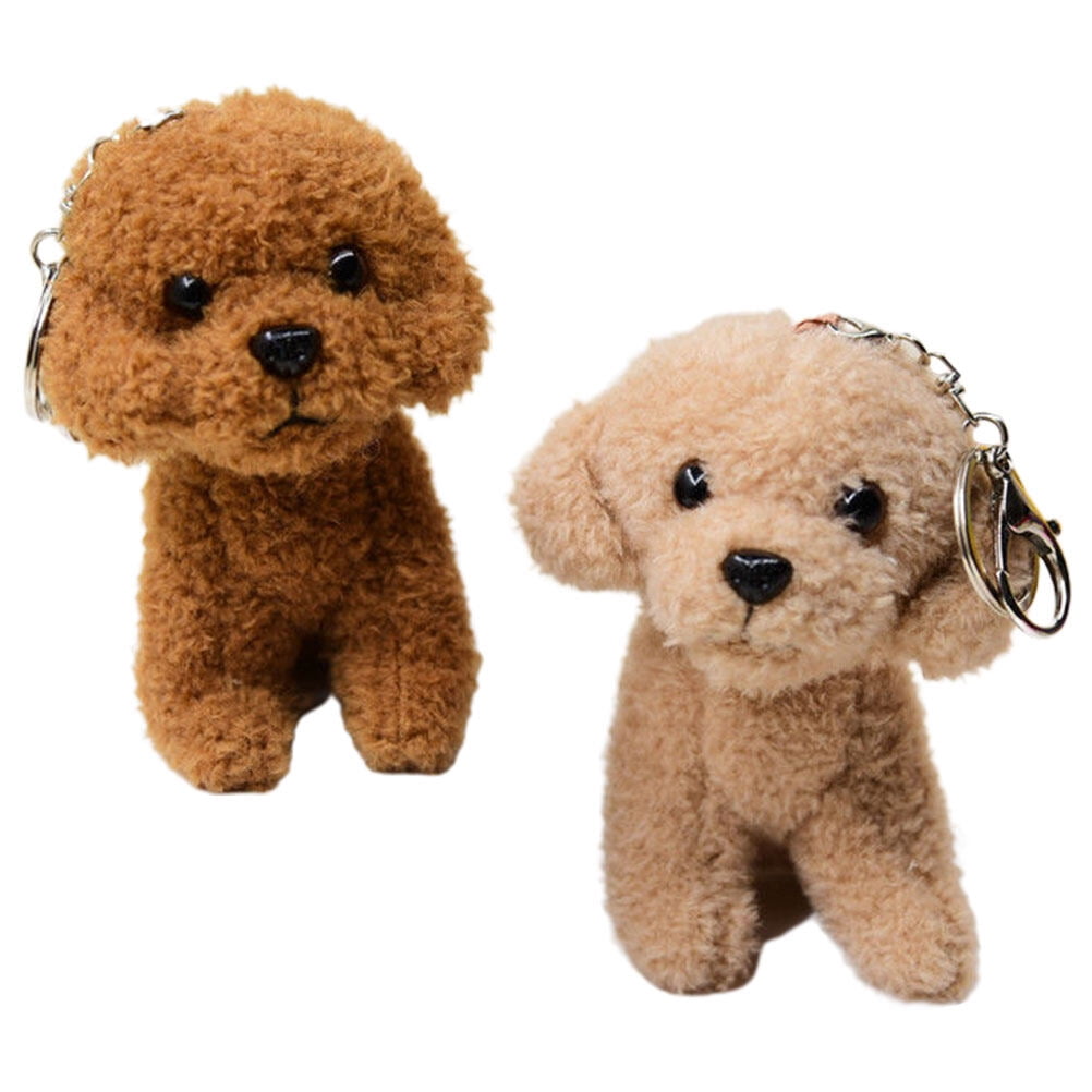 Minkissy Decorative Dog Key Rings Plush Dog Keychains Plush 2Pack ...