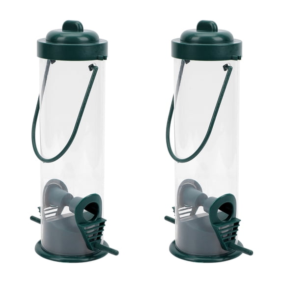 Minkissy 2pcs Bird Feeder Convenient Hanging Dispenser For Wild Birds For Outdoor Use For Canary Parrot