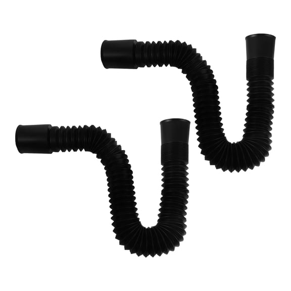 Minkissy 2pcs Black Plastic Adjustable Auto Heater Duct for Car Air Conditioning and Heating 5.5 in