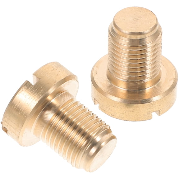 Minkissy 2pcs Golden Radiator Bleeder Valve for Automotive Air Bleeding and Cooling System Maintenance