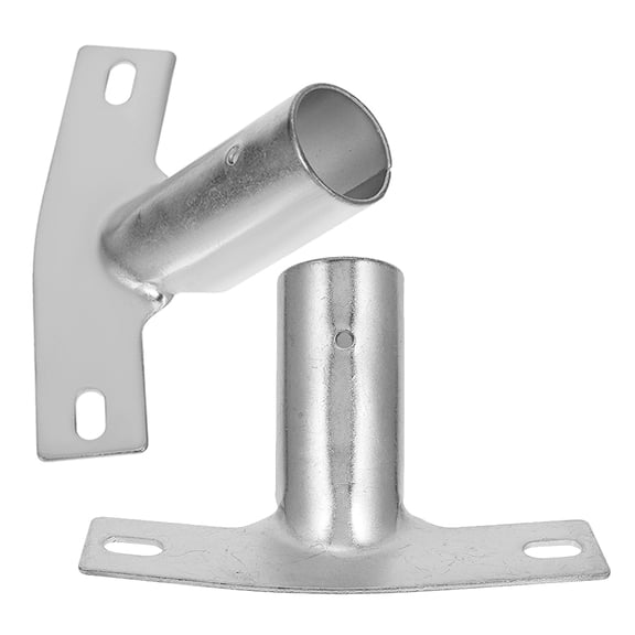 Minkissy 2pcs Aluminum Broom Handle Holders and Extension Poles for Paint Rollers, Mops, Clips