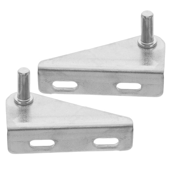 Minkissy 2pcs Kitchen Cabinet Hinges for Replacement Stainless Steel Parts Silver