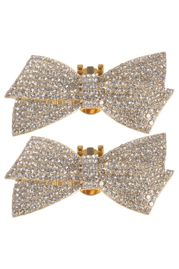 2Pcs Bridal Bow Shoe Clips Multi Color Clip on Shoe Embellishments