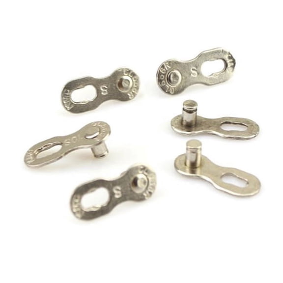 Minkissy 3 Pairs Bike Chains Connector for Mountain Bikes Stainless Steel Bicycle Replacement Chain