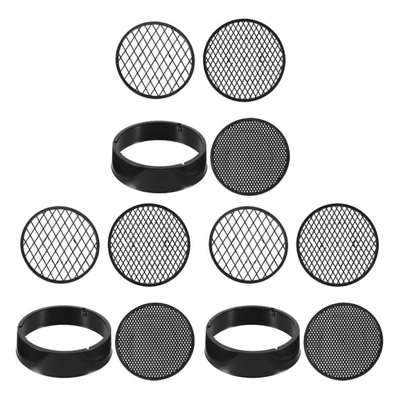 Minkissy 3 Sets Black Plastic Screens Gardening Tools for Soil Dirt Filtration and Sifting