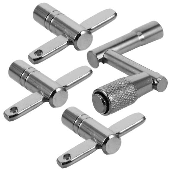 Minkissy 3-Pack Iron Plated T-Shaped Drum Keys Set for Drummers, Drum Wrenches for Musical Instruments