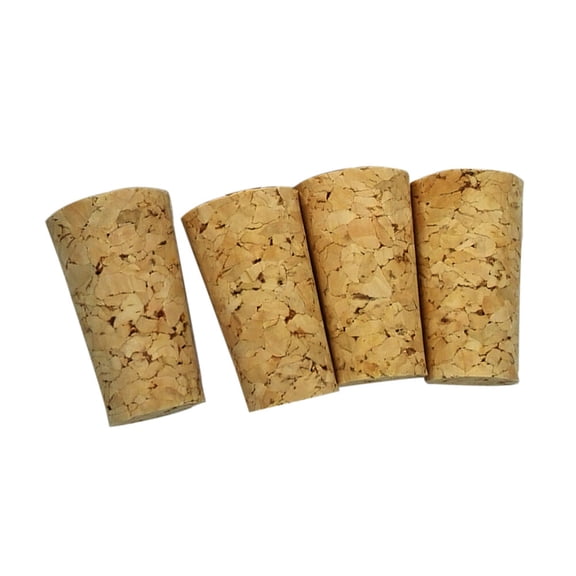 Minkissy 30 Pcs Conical Rubber Bottle Stoppers Sealing Plugs for Bottles Preserve Natural Flavor