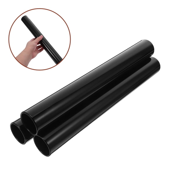 Minkissy 3Pcs Aluminum Relay Baton Black for Outdoor Track Field Race and Team Relay