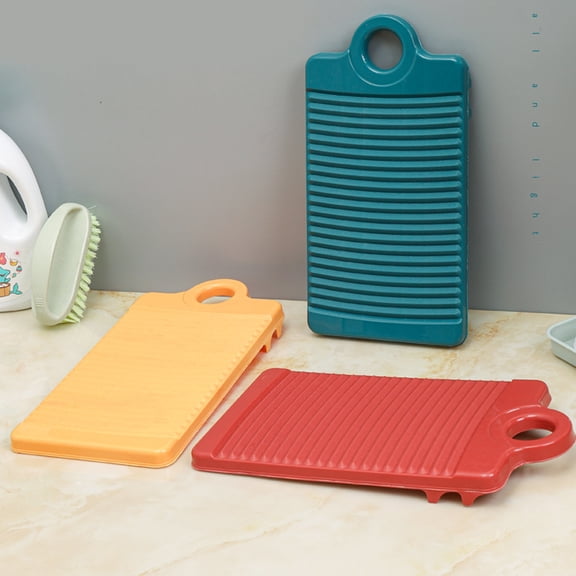 Minkissy 3Pcs Compact Washboards Lightweight and Easy to Clean for Indoor Clothes Washing