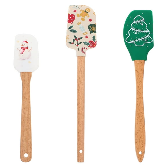 Minkissy 3-Piece Silicone Baking Utensil Set for Kitchen Mixing and Cooking, , Non-Stick, Easy to Clean