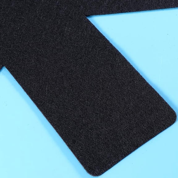 Minkissy Set of 3 Black Pot Holders with Non- Grip and Flexible Non-Woven Fabric for Kitchen Use