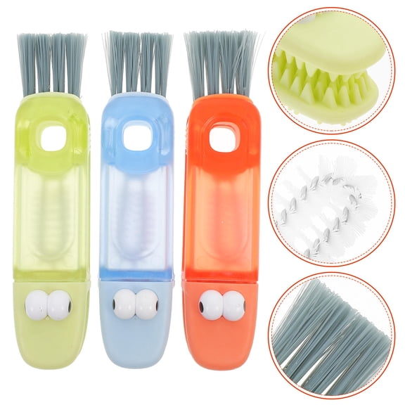 Minkissy 3-Pack Bottle Cleaning Brushes with Foldable Handles for Easy and Efficient Kitchen Bottle Care and Maintenance