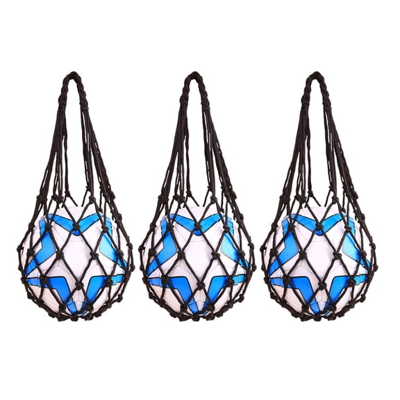 Minkissy 3pcs Ball Storage Net Bag Black Polypropylene Fiber for Sports Activities for Fan Gear