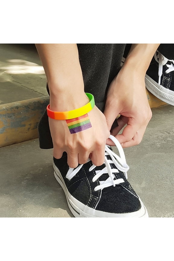 3pcs Cool Bracelets Silicone Assorted Color Friendship Jewelry for Casual Outfit Matching