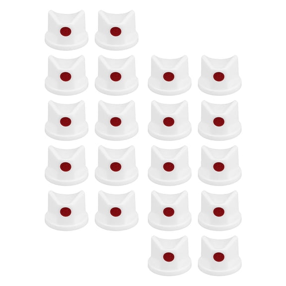 Minkissy 40pcs Spray Paint Nozzle Tips White Round ABS Replacement for and