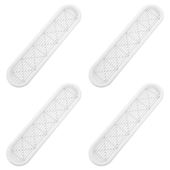 Minkissy 4PCS White Plastic Decorative Cabinet Vents for Wardrobe Ventilation Airflow Home Storage Organizer