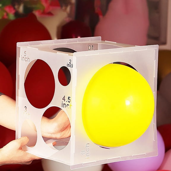 Minkissy 4-Piece Balloon Size Template Box with 11 Slots for Party Decorations, Weddings, Birthdays, and Special Celebrations