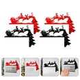 thumbnail image 1 of Minkissy 4-Pack Santa Claus Wall Decals Christmas Holiday Home Decor Acrylic Stickers for Family Festive Decoration, 1 of 8
