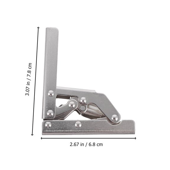 Minkissy 4Pcs Metal Cupboard Hinges with Advanced Polishing and Rust Resistant Finish for Home