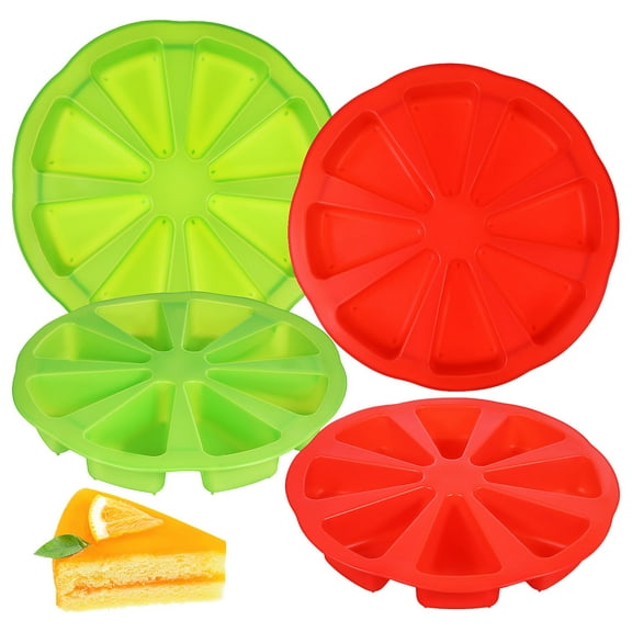 Minkissy 4Pcs Silicone Cake Mold Triangle Shape Multi Use Nonstick Baking Pan for Kitchen Baking