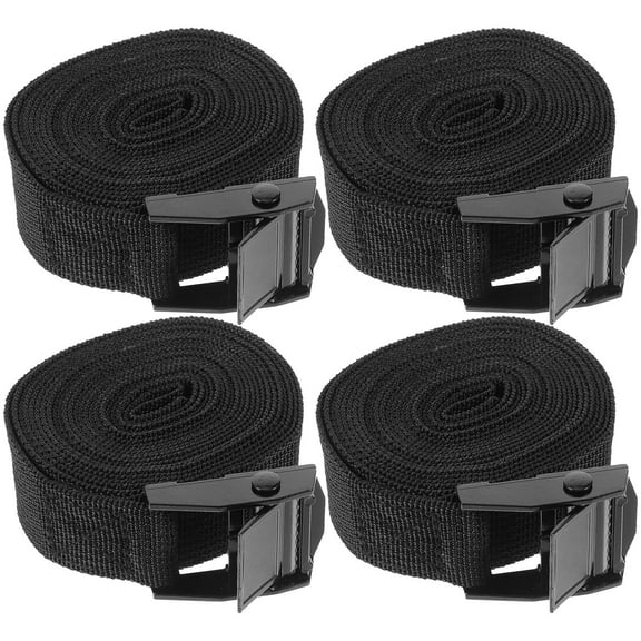 Minkissy 4Pcs Strong Load Bearing Tie Down Straps for Roof Rack Kayak Surfboard and Luggage