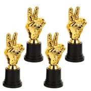 Minkissy Winner Trophy Plastic Unique Eyecatching Design for Sports 4Pcs