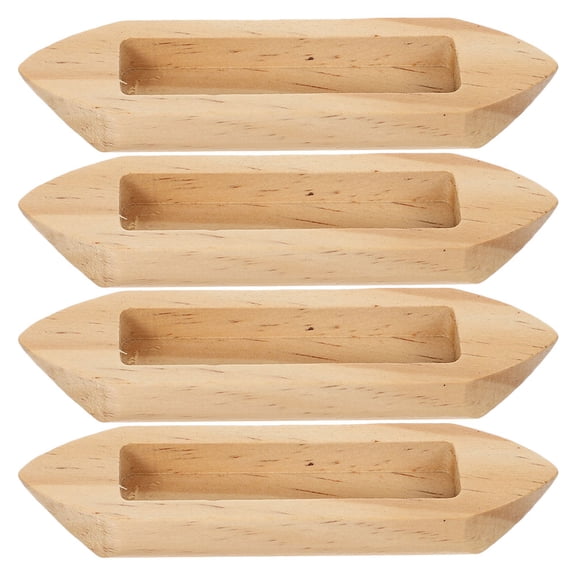 Minkissy 4pcs Boat Shape Mini Boat Model For Home Decor And Nautical Elegance