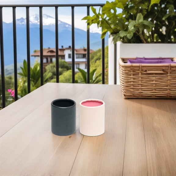 Minkissy 4pcs White Cardboard Cylinder Boxes for Valentine's Day Packaging and Crafts