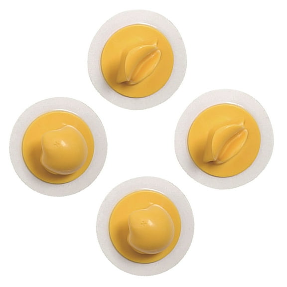 Minkissy 4pcs Cartoon Coat Hooks ABS Plastic Wall Mounted Hangers for Kitchen Bathroom Home Organization