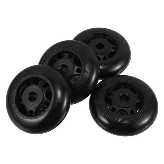 Minkissy 4pcs Replacement Gym Wheels for Treadmills, Black Plastic Fitness Equipment Parts
