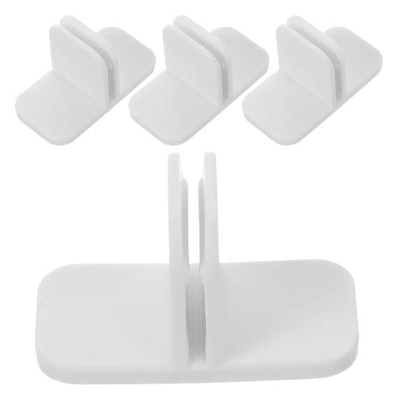 Minkissy 4pcs Multifunctional Drawer Dividers Plastic White for Cutlery Organizer in Kitchen