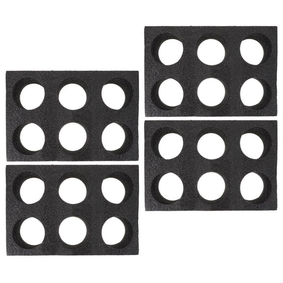 Minkissy 4-Pack Black Cotton Cup Holders to Prevent Beverage Leakage, Simple Design Ideal for Dessert Shops and Cafes