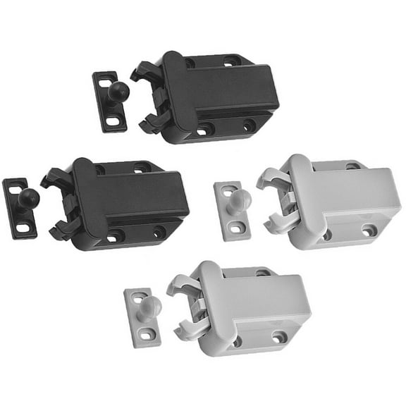 Minkissy 4pcs Push Latches for Hidden Door Drawer Safe Push Latch Plastic for Homeowners Furniture
