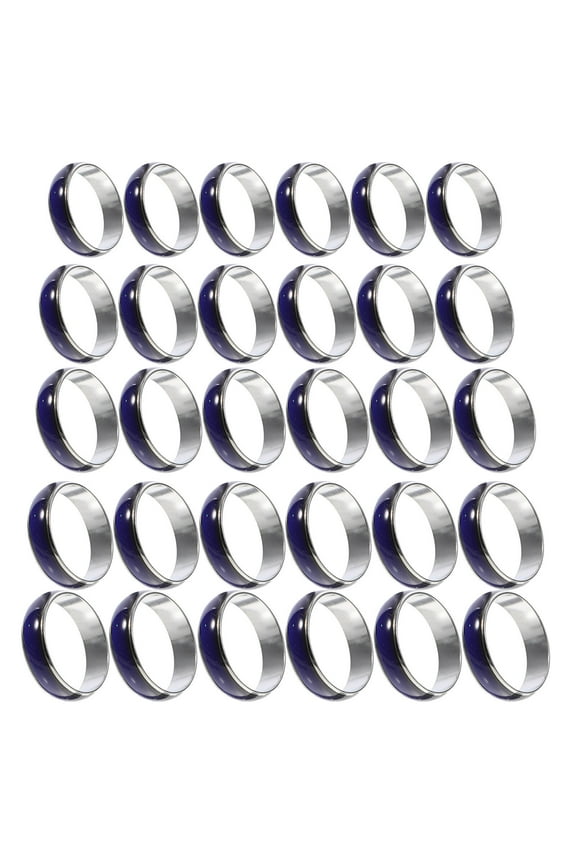 50Pcs Mood Rings for Finger Decor Color Change Jewelry Showing Personality Daily Wear