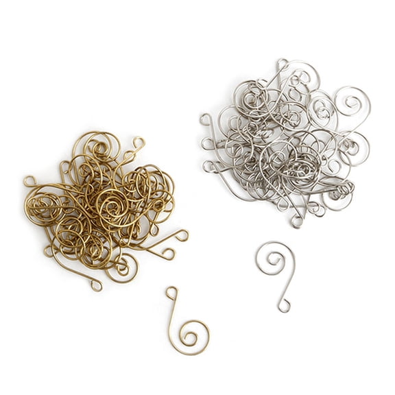 Minkissy 50-Pack -Shaped Hooks for Christmas Tree Decorations and Home Organization, Multifunctional Hangers