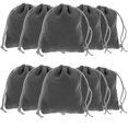 thumbnail image 1 of Minkissy compact jewelry bag 50pcs Grey Cloth Drawstring Closure for Friends Christmas Back to School, 1 of 8