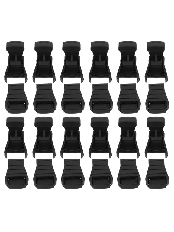 50pcs Nylon Cord Lock Buckle Black for Backpacks and Hoodies