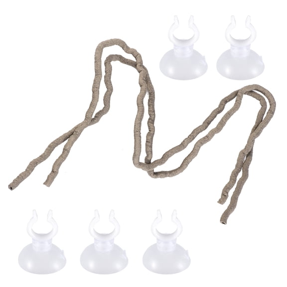 Minkissy 5Pcs Assorted Color Reptile Climbing Vine Made of Plastic and Rattan Material