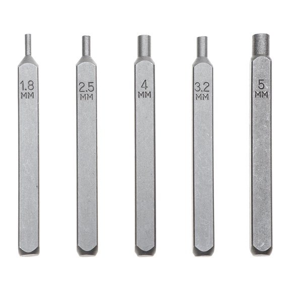 Minkissy 5-Piece Alloy Steel Jewelry Making Stamping and Setting Tools for Craft Projects